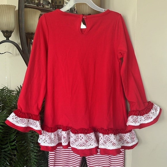 Brand New Emily Rose Christmas Set Sequins Ruffles Tree Festive Stripes Bow Lace - Picture 7 of 13